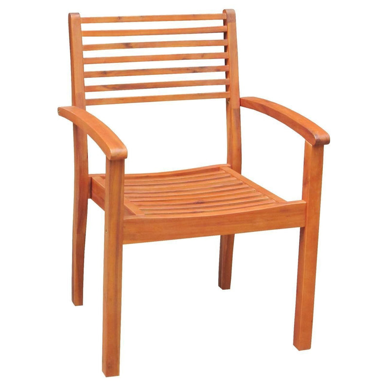 C-53914 Stacking Arm Chair | Oil Dipped
