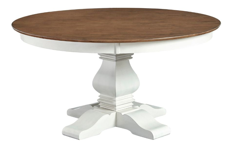 60" Vista Solid Round Dining Table Wood You Trinidad