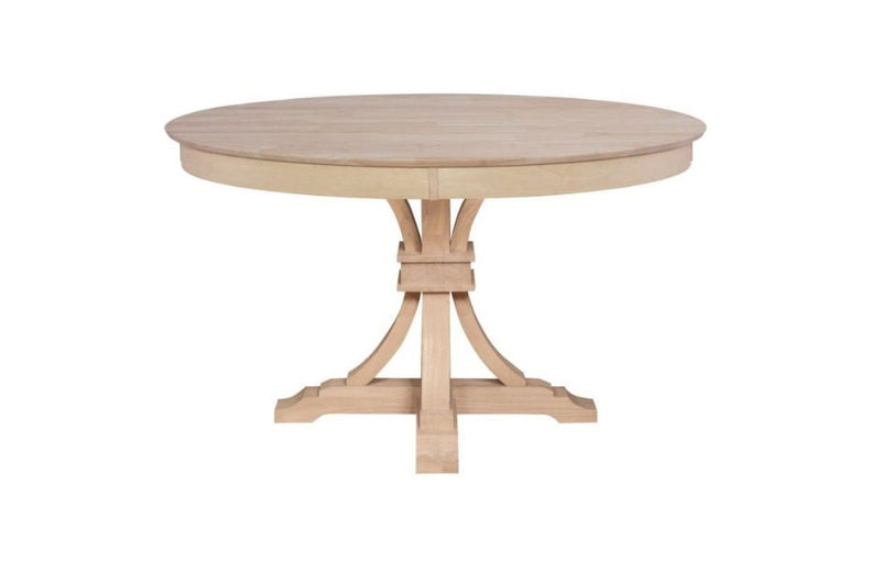 48" Sienna Round Dining Table with Flair Pedestal Base