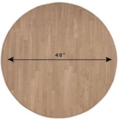 [48RT] Solid Dining Top