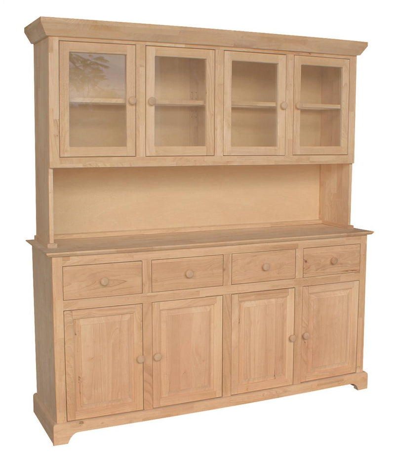 [71 Inch] Shaker Buffet and Hutch