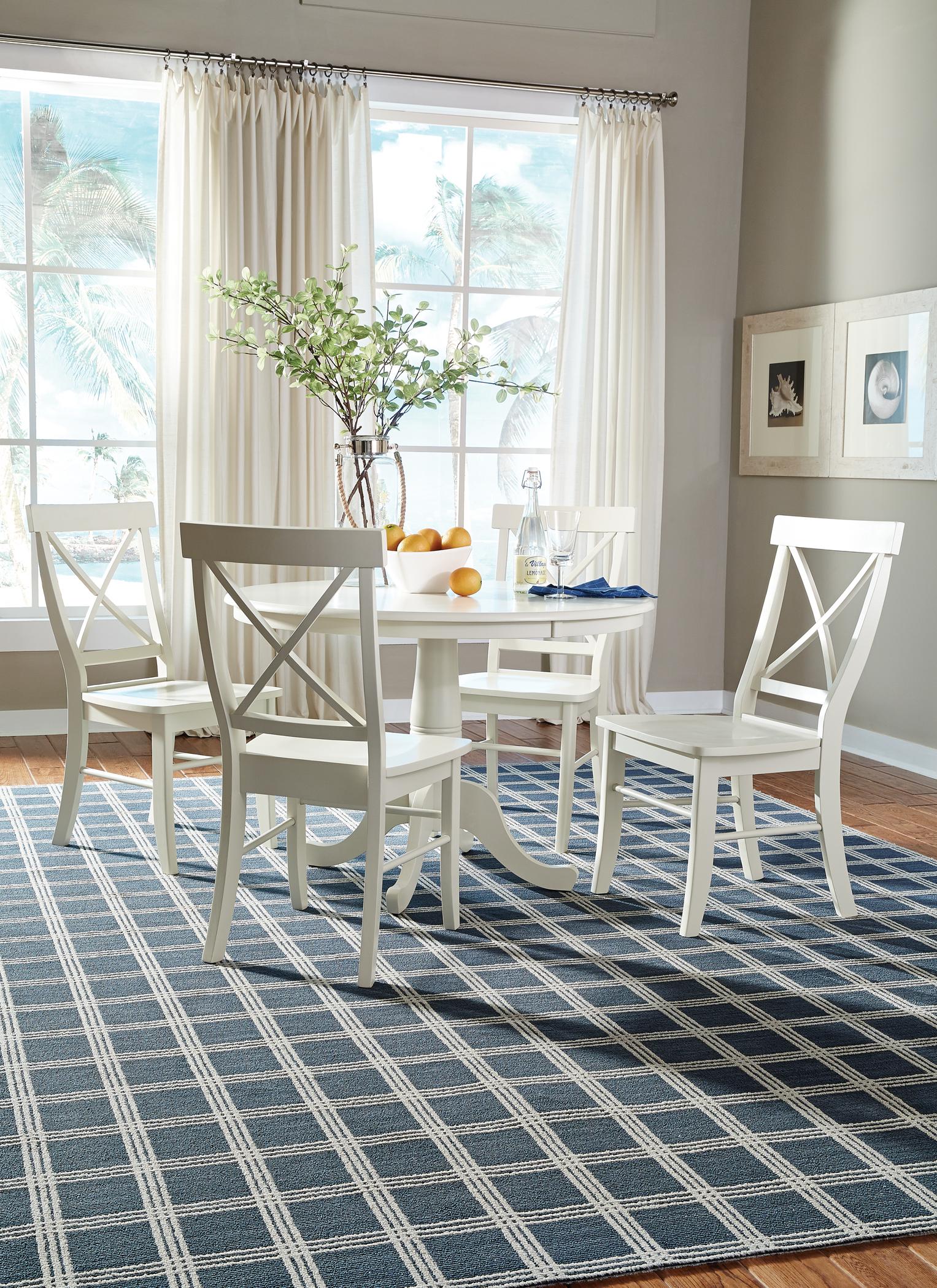 Linen with X-Back chairs