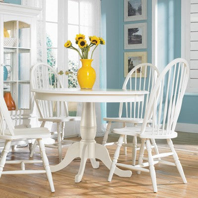 Linen with Tall Windsor chairs