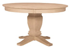 [52 Inch] Solid Dining Table - with T-10B Pedestal