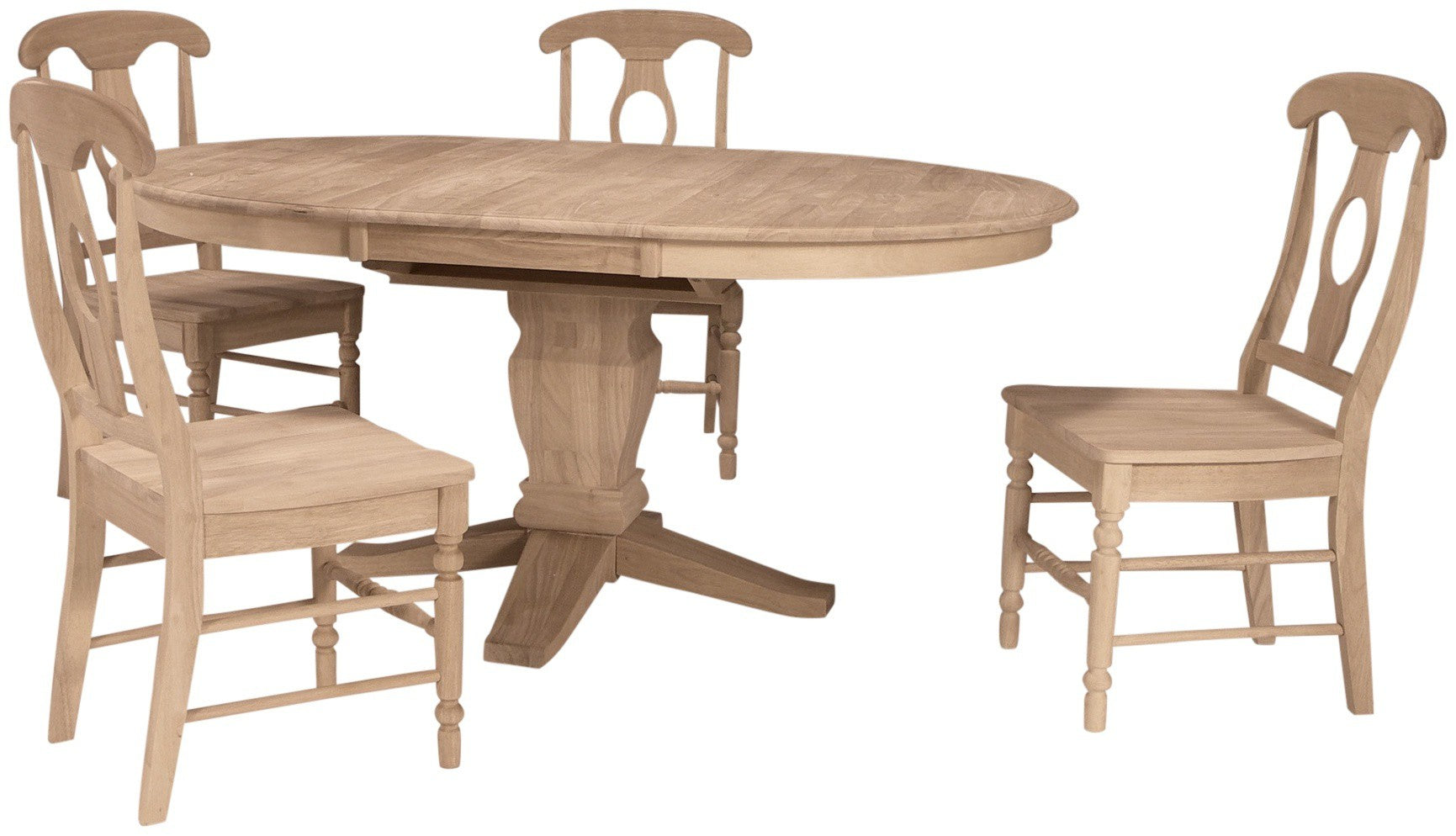 [48x48-66 Inch] Butterfly Dining Table - with T-10XB Pedestal