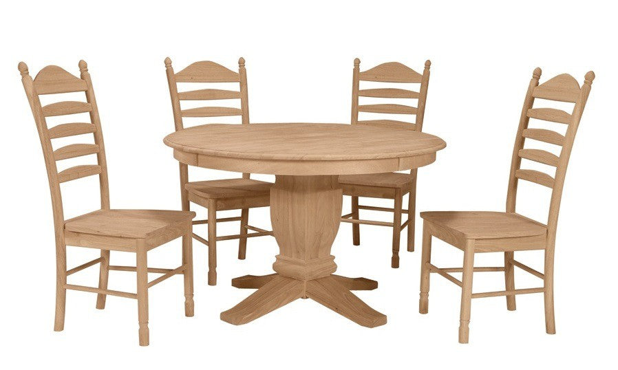 [48 Inch] Solid Dining Table - with T-10B Pedestal