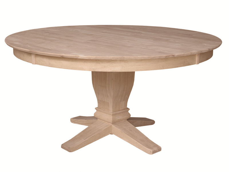 [60 Inch] Solid Dining Table - with T-10B Pedestal